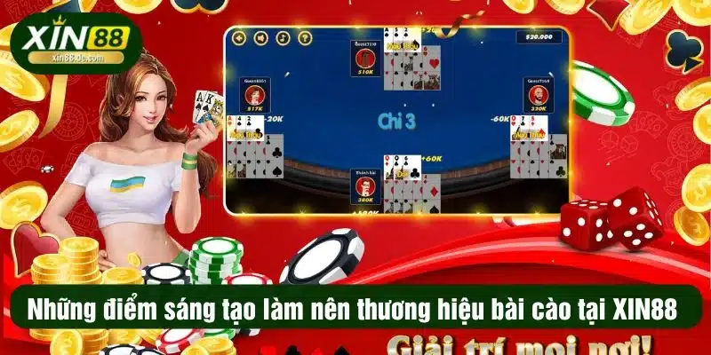 Những điểm sáng tạo làm nên thương hiệu bài cào tại XIN88