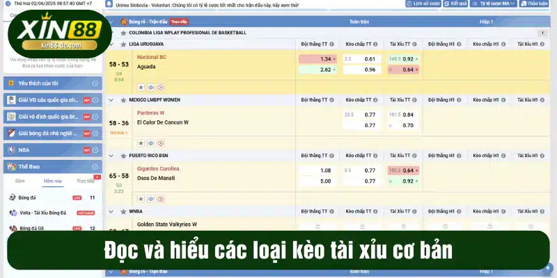 Đọc và hiểu các loại kèo tài xỉu cơ bản